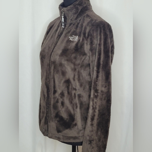 The North Face Women's Chocolate Brown High-Piled Fleece Zip Jacket - Size S - Picture 6 of 15